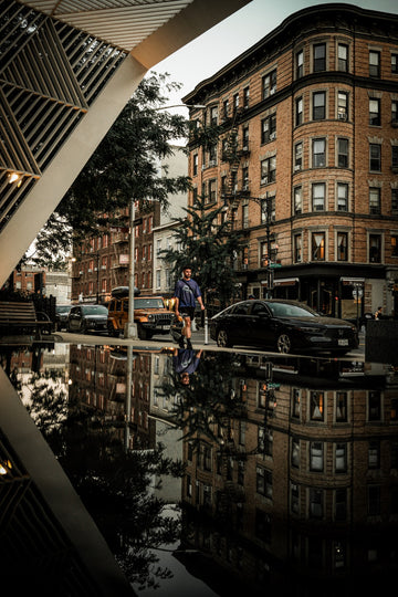 NYC street reflection web preview for metal print
